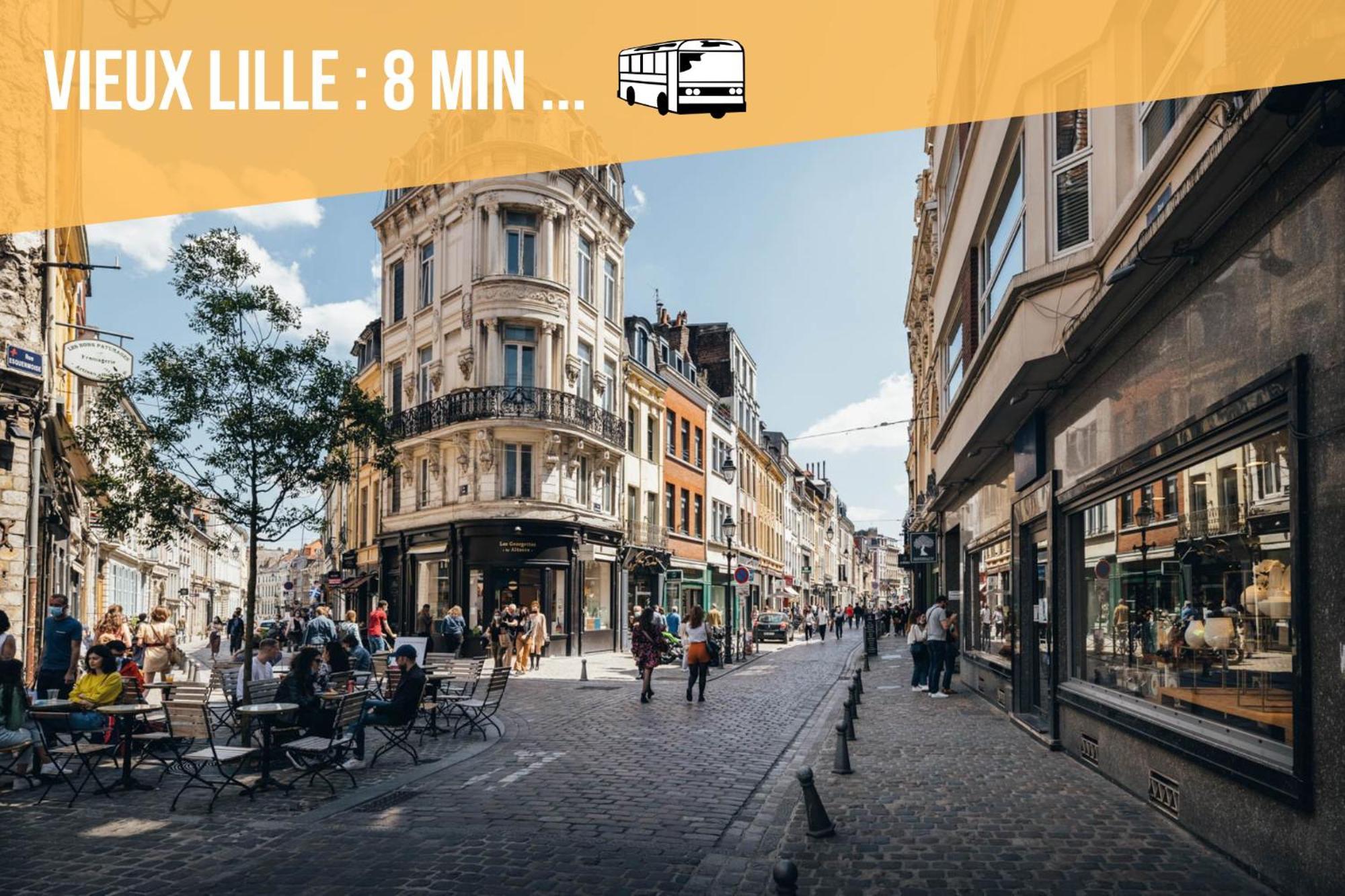 Апартаменты Le Design *Vieux Lille*Parking Gratuit*Fibre Ла-Мадлен Экстерьер фото